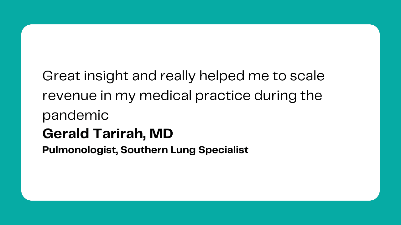 We are a 4 physician practice...this was a low pressure way to learn how we can grow with new revenue sources. to work with group.1
